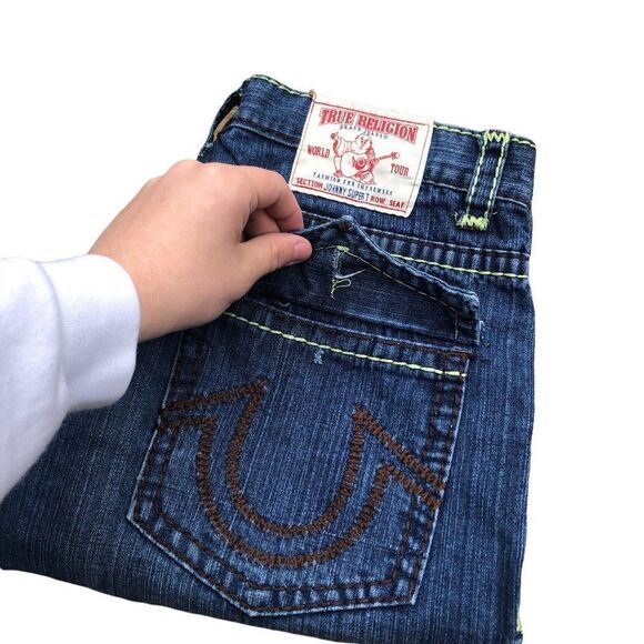 True Religion Jeans Size 36 JOHNNY SUPER T Blue - Picture 11 of 12